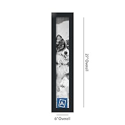 ArtToFrames 4x25 Inch Black Picture Frame, This