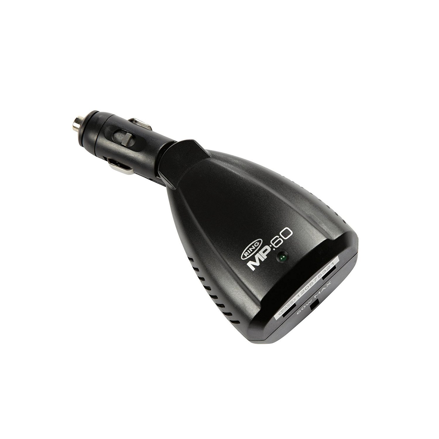 Ring RINV60 MP60 Travel Inverter Single Socket, 12 V DC, 240 V AC, 60 W