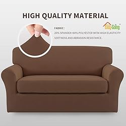 Easy-Going 2 Pieces Microfiber Stretch Sofa