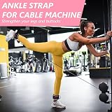 Flintronic Ankle Straps for Cable Machine Adjustable Neoprene D-Ring view 5