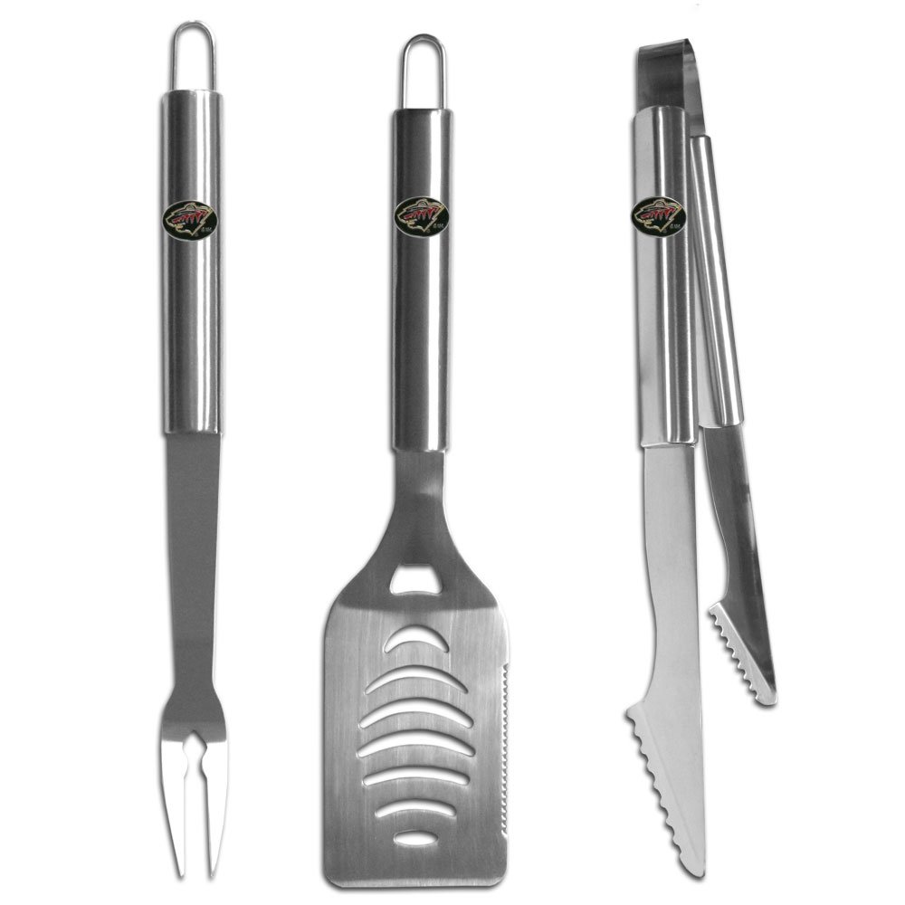 NFL Dallas Cowboys Stainless Steel 3 Piece BBQ Tool Set