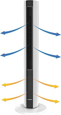 Lasko FH500 Fan & Space Heater Combo Torre Color Blanco Carcasa de
