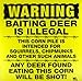 CHOETECH Warning: Baiting Deer is Illegal - 11