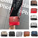 Clearance Sale! ZOMUSAR Women Fashion PU Leather Zipper Small Deer Splice Handbag Shoulder Shell Bag Shiny Crossbody Tote Bag