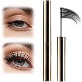 Ultra-Fine Lengthening Waterproof Quick-Dry Mascara, 2026 New Waterproof Quick Drying Curling Mascara, Iron Wand Mascara 3D Curling Eyelash Long Lasting Smudge Proof No Clumping (Black)