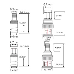 onelinkmore SMA to BNC Kits 2 Set RF Coaxial