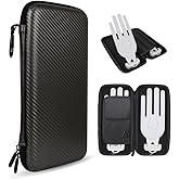 Scott Edward Golf Glove Case Holder with Golf Glove Shaper Protective Golf Accessories Case Bag Hard Case Organizer with Storage Slots for Balls, Tees, Markers, Golf Gifts for Men & Women