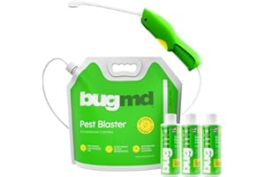 BugMD Blaster Kit - 3 Pack Pest Control Essential Oil Concentrates 3.7 oz and 1 Pest Blaster - Plant-Powered Bug Spray for Home, Insect Killer, Ant Killer for House, Flea Spray for Home, Roach Spray