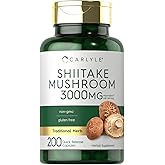 Carlyle Shiitake Mushroom Extract | 200 Capsules | Non-GMO, Gluten Free