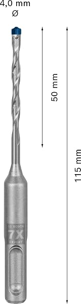 Bosch EXPERT SDS plus-7X Hammer Drill Bit Ø4.00 mm 115 mm 50 mm 4x view 3