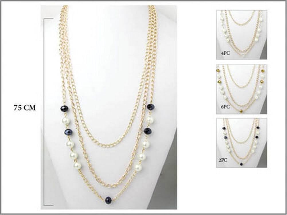 WHOLESALE DOZEN PACK BY SUPERSTAR / MULTI LONG CHAIN W