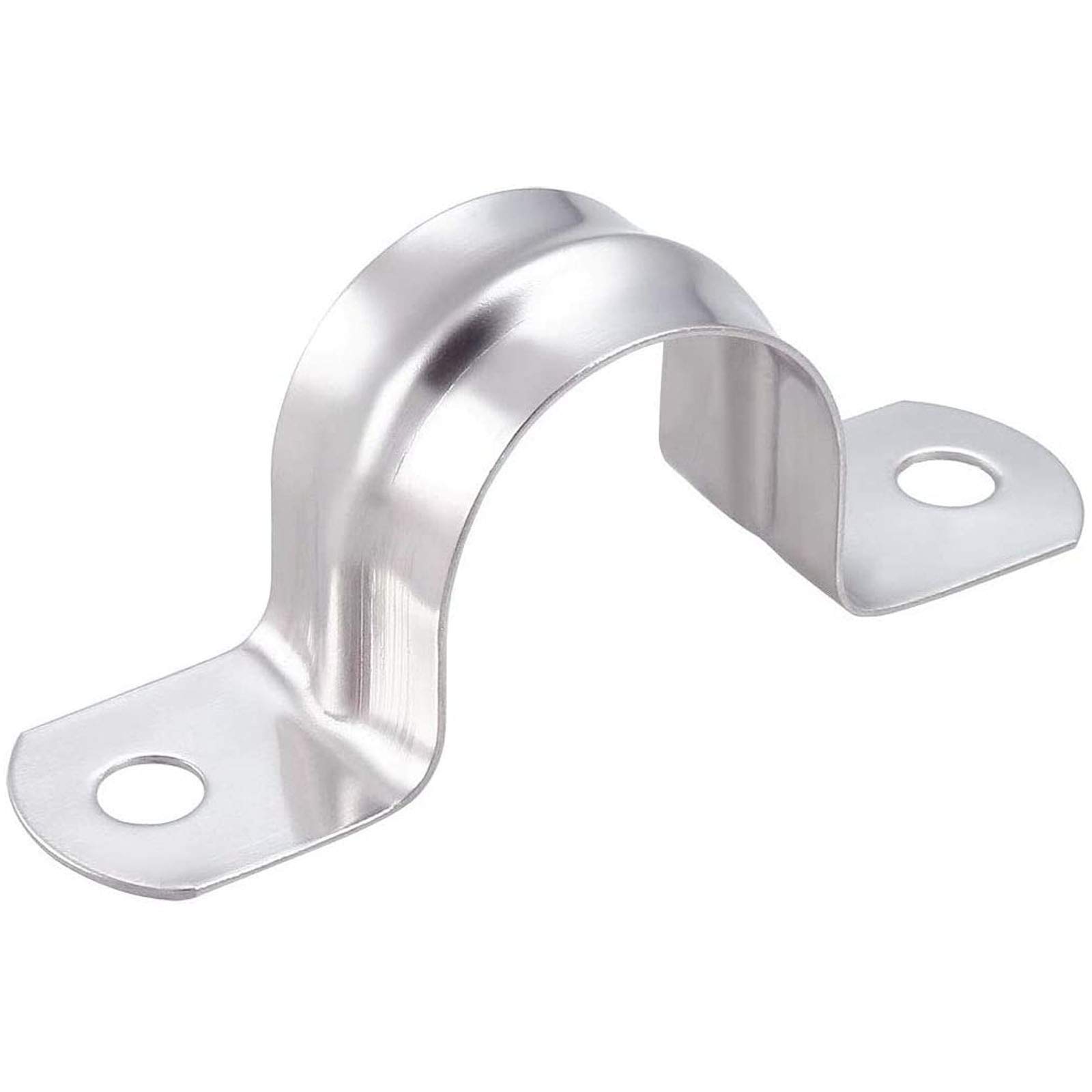 Photo 1 of *See Clerk Notes*
100 Pcs 1/4inch Rigid Pipe Strap,Two Hole Stainless Steel Strap U Bracket, Widened Tube Strap Tension Clip Assortment Kit Heavy Duty Pipe Clamp for Pipe Fixing?16mm?