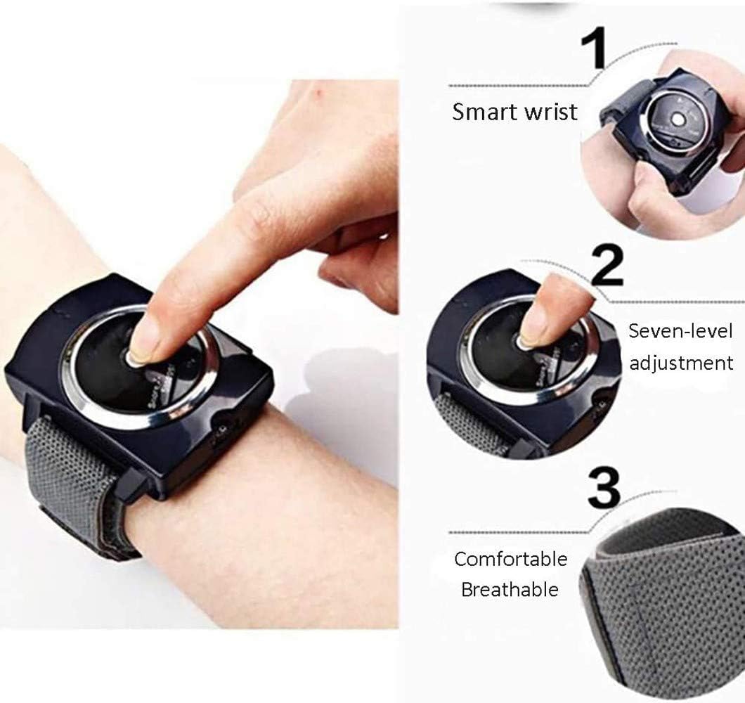 Yinch Infrared Anti Snoring Bracelet Devices Sleep Connection Snore Stopper Wristband Intelligent Snoring Solution Good Sleep Aid Retainer for Men and Women (1 Pack Black Blue): Health & Personal Care