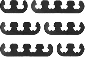 QKYS 6PCS Spark Plug Wire Separator Set, 7mm 8mm 8.5mm 8.8mm Car Engine Spark Plug Wire Holder, Universal Fit for Car Truck S