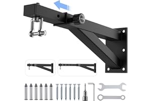 BAIYUAN Heavy Bag Hanger - Wall Mount Punching Bag Hanger, Adjustable Heavy-Duty Boxing Bag Wall Bracket, Punching Bag Mount Stand for Home or Gym, for Kickboxing Bag, Muay Thai Bag,Etc (Supports up to 800Ib)