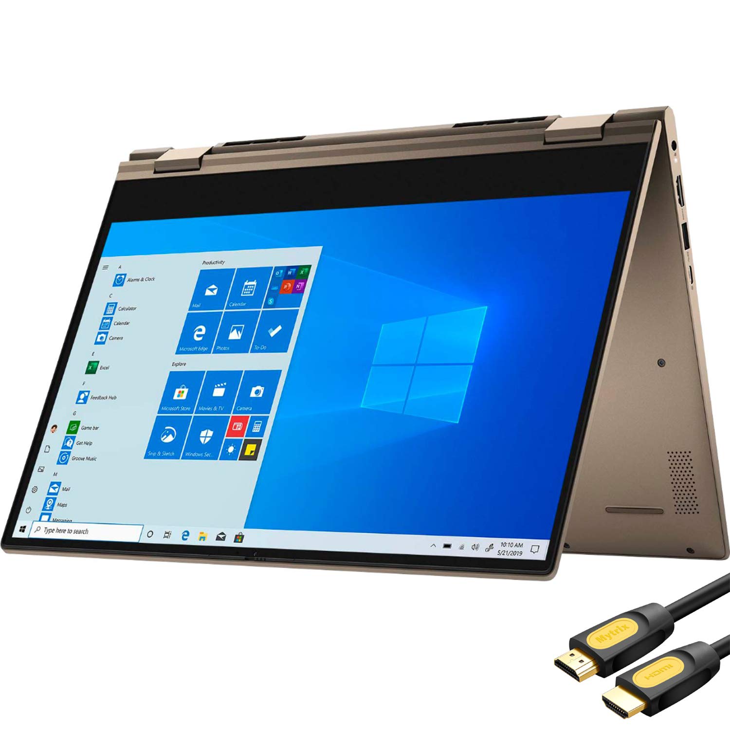 Dell Inspiron 14 7000 2-in-1 14" FHD Touchscreen Laptop, AMD Ryzen 5 6-Core Up to 4.0Ghz, 32GB RAM, 