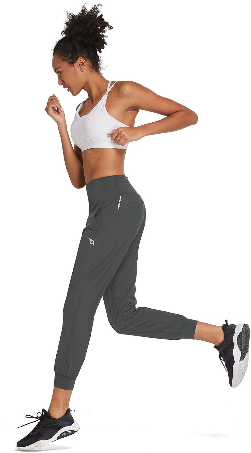 BALEAF Women's 26" High Wasited Joggers Lightweight Athletic Running Sport Pants Quick Dry: Clothing