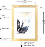 Scholar Tree Gold Wooden Picture Frame A4 Set of 3 with Mount view 4