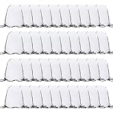 CODOBON 40 Pcs Drawstring Backpack Bulk Draw String Bags Cinch Polyester Bag for Gym Sport, White