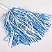 Light Blue and White Pom Poms