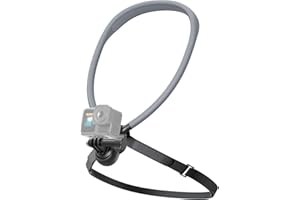 SMALLRIG Neck Mount with Chest Strap for Action Cameras, with 2-Prong Interface for GoPro Hero 13/12/ 11/10/ 9, for DJI Osmo 