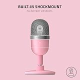 Razer Seiren Mini USB Condenser Microphone Quartz Pink Streaming view 7