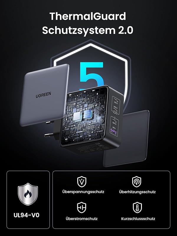 Nexode 160W Ladegerät, 4-Port, unterstützt PD3.1 140W, PPS 45W