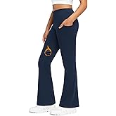 Stelle Girls Fleece Lined Flare Leggings Kids Bell Bottom with Pockets Warm Winter Athletic Yoga Pants