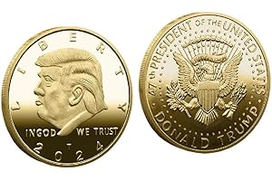 YIQILAFADA President Donald Trump Coin, Collectible Trump 2024 Coin 47th Presidential Gold Challenge Coin