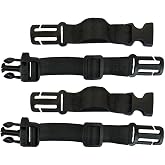 HDHYK 2 Pack Backpack Chest Strap Nylon 0.75 inch Webbing Durable Adjustable Chest Belt-Backpack Sternum Strap Suitable for Most Backpacks (Black)