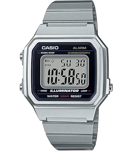 Amazon.com: Casio Men's Vintage A178WA-1A Silver Stainless-Steel