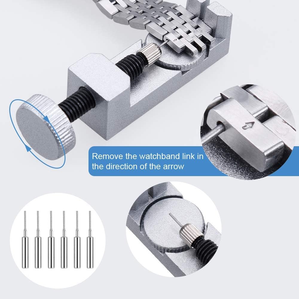 Vastar Watch Repair Kit, Watch Repair Tools Professional Spring Bar Tool Set, Watch Band Link Pin Tool Set with Carrying Case: Home Improvement