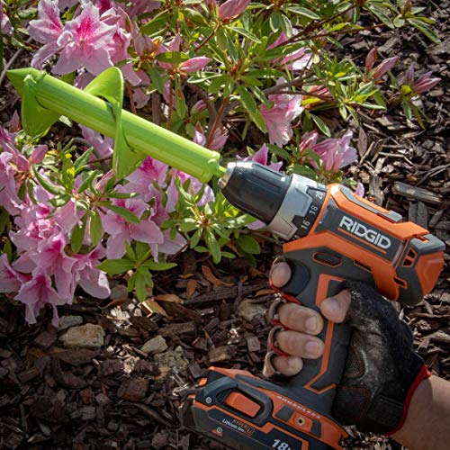 Auger Drill Bit 3.5" X 12" Non-Slip Flower Bulb Auger Rust - Post or Umbrella Hole Digger for Hex Drive Drill Garden Grass Plug Plant, Green - Thumbnail 4