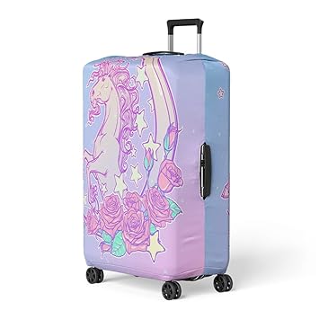 unicorn suitcase amazon