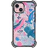 CASETiFY Bounce iPhone 15 Case [6X Military Grade Drop Tested / 21.3ft Drop Protection/Compatible with Magsafe] - Under The Sea - Clear Black
