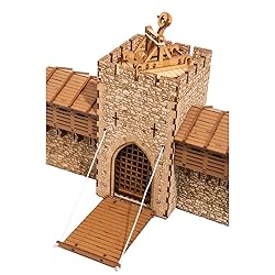 Barbican P - Castle gate - 3D Wooden Puzzle - DIY