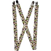 Buckle-Down Looney Tunes Suspenders, Looney Tunes Character Stacked Collage3