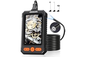 BlueSwan Endoscope Camera with Light, 1080P Borescope Inspection Tools with 8 LED Lights, 16.4FT Semi-Rigid Cord Bore Scope, 