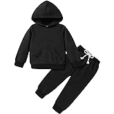 Happy Town Baby Fall Outfits for Girl Boy Long Sleeve Hoodie Top and Long Sweatpants Set Toddler Sweatsuit