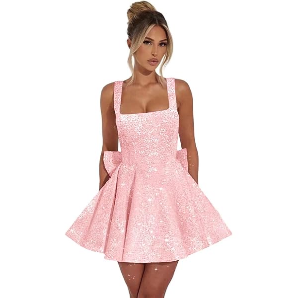Amazon.com: Sparkly Homecoming Dresses for Teens Tulle Short Tiered Prom  Dress Flare Glitter Mini Party Gowns Cocktail Dress Aqua US0 : Clothing,  Shoes & Jewelry