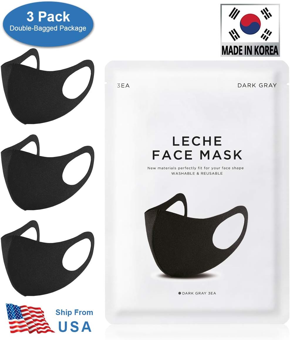 3 Pack Reusable Washable Anti Dust Unisex mouth mask 3D Polyurethane Earloop Face Mask Breathable Anti Smoke Pollution for Cycling, Running, Outdoor Sports