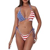 Bikinis Swimsuit Set for Women Swimwear Triangle Bathing Suit Tie String Thong