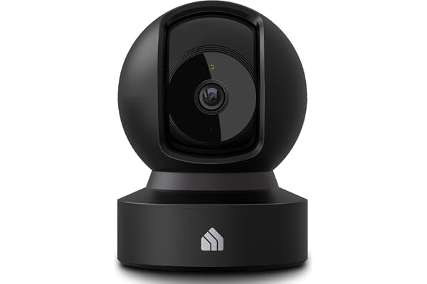 Kasa 1080p Indoor Pan/Tilt Wired Security Camera - Works as a Baby & Pet Monitor, Motion Detection & Tracking, 2-Way Audio, N