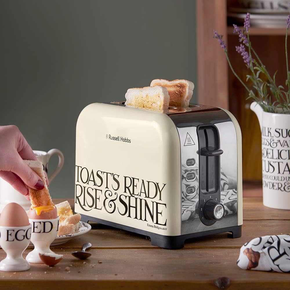 Emma Bridgewater by Russell Hobbs Toaster - 2 Slice in Toast & Marmalade Design - 23538, Black - Image 3