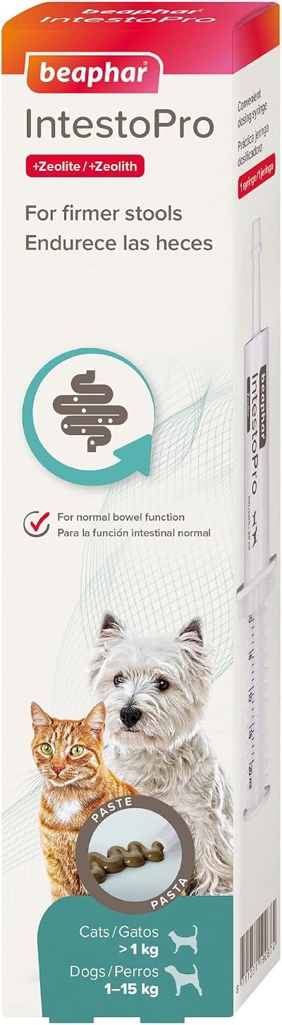 Beaphar IntestoPro Prebiotic Stool Firming Paste for Cats & Small Dogs 1 Syringe