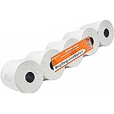 (5 Rolls) 2 1/4 x 85 Thermal Paper Receipt Rolls 2.25 x 85 ft, POS/Cash Register, Fits All Credit Card Terminals, Verifone VX510 VX570 FD50 T4220