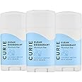 Curie Aluminum Free Deodorant - Coconut Nectar - Natural Deodorant, Paraben Free, Cruelty Free, Non-Toxic, Vegan (3pk)