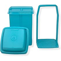 1024⚜️ Pot Boite Récipient à Cornichons Tupperware en Plastique Hauteur 22 Cm