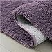 moonrug Ultra Soft Fluffy Oval Area Rugs Shaggy Living Room Rug Solid Color Non-slip Bedroom Bedside Rug Runners 2.7’ x 5.3’, Gray Pruple