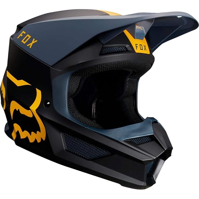 Fox Helm V-1 Mata Navy/Yellow, Größe M